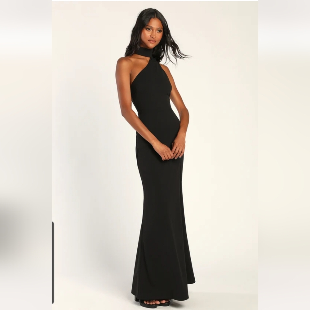 Lulus halter asymmetrical dress